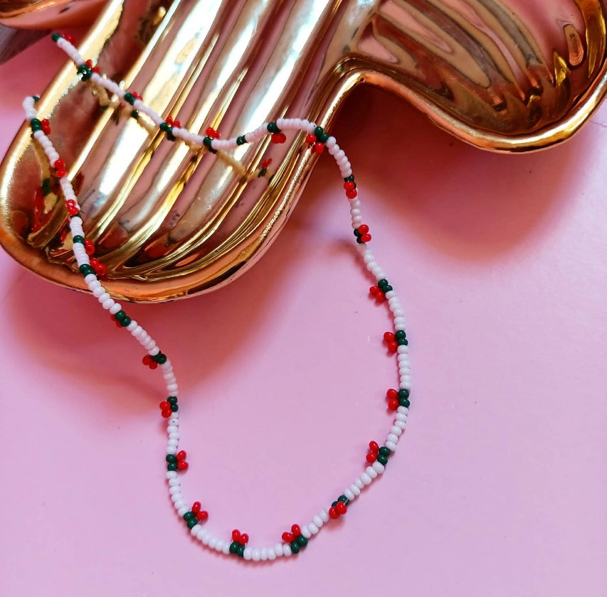 Collar Corto Cerezas