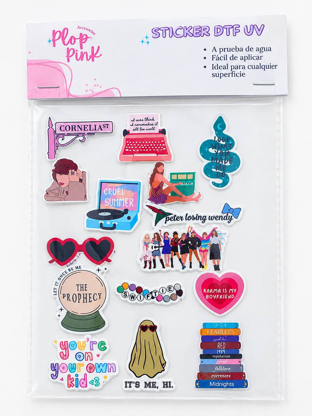 Sticker Dtf Uv Pack Taylor Swift