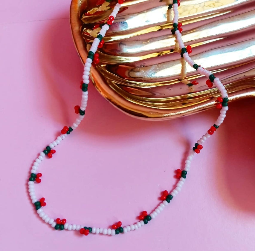 Collar Corto Cerezas